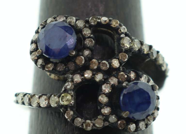 Sterling Silver & Diamond Ring