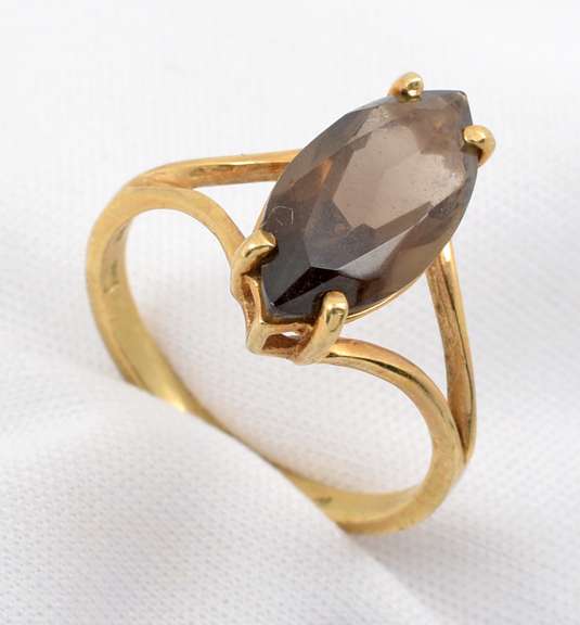 Nice Marquise Smokey Quartz Ring