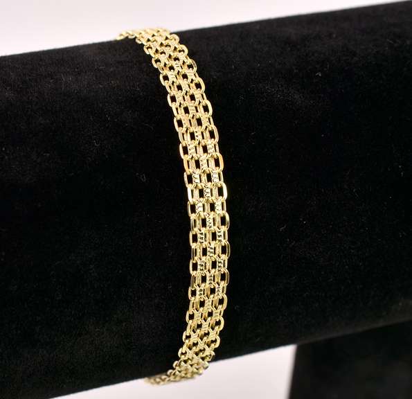 Wonderful Woven Bracelet in 14K Yellow Gold