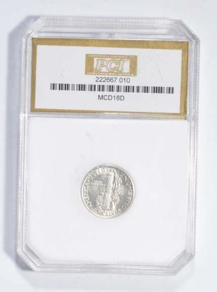 MS65 1918-D Mercury Silver Dime - Full Split Bands - Graded PCI