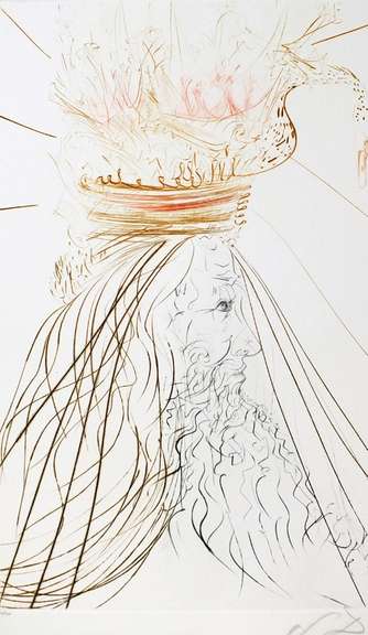 Very rare hand signed Dali, 1972