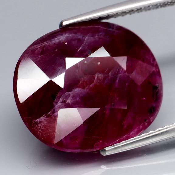 Awesome 14.49ct violet red unheated Ruby