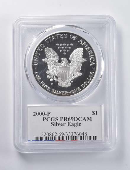 PR69 DCAM 2000-P American Silver Eagle Signed Moy PCGS