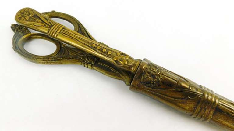Antique German Scissors & Letter Opener w/Sheath
