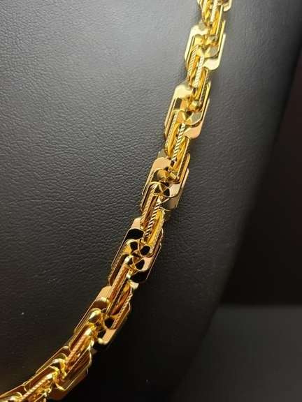 Huge 100.7 Gram 14 Kt Gold Plated Rope Chain