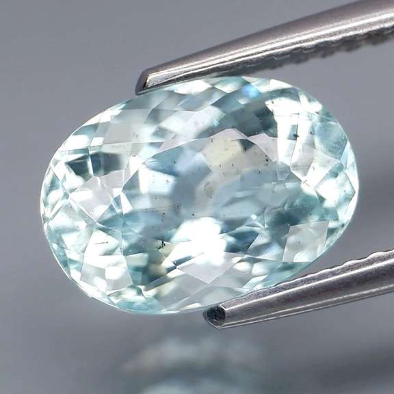 High fire 2.50ct platinum blue Aquamarine