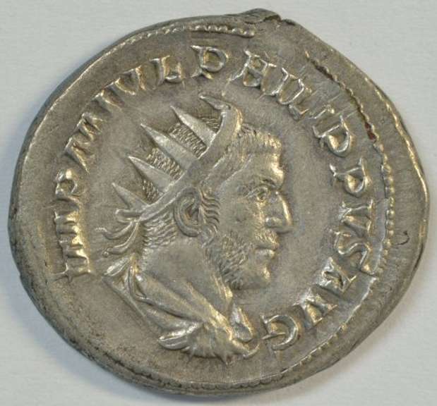 Super nice Philip I Roman silver Antoninianus piece, 244-249 AD