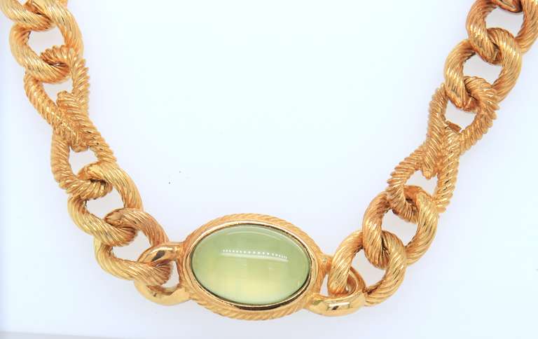 Judith Ripka Prehnite Verona oval Station Necklace