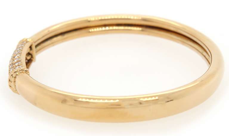 Van Cleef & Arpel 0.75ctw Diamond Bangle Bracelet in 18K