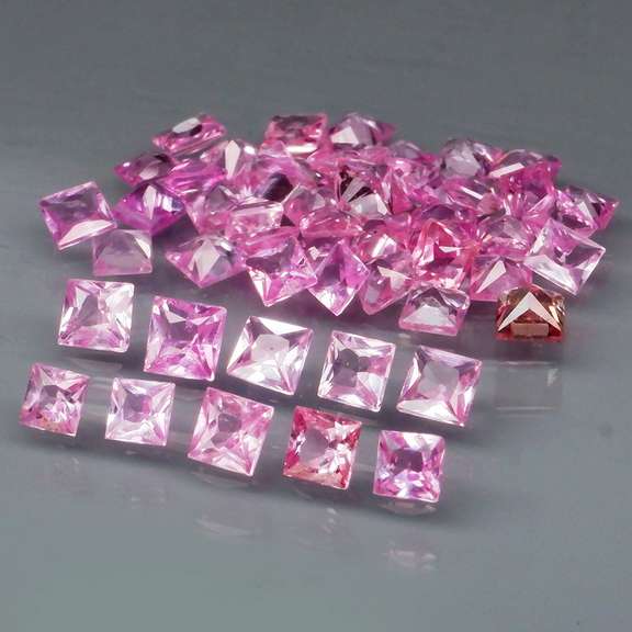 Rare HEATED ONLY 2.47ct pink Sapphire set