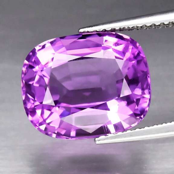 Striking 6.09ct untreated bright violet Amethyst