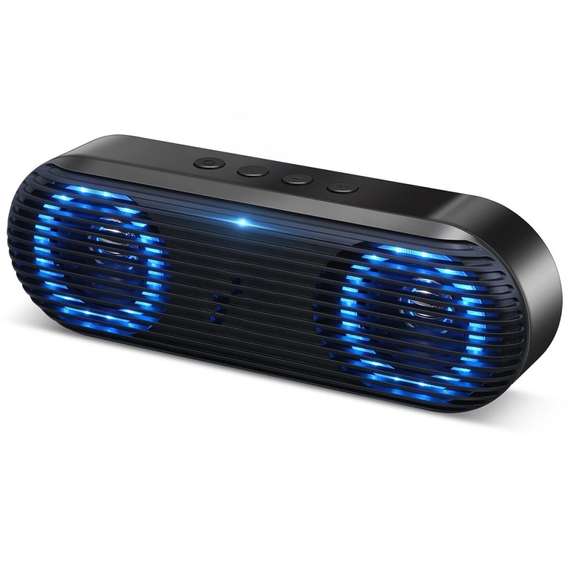 10W Bluetooth Speaker Portable Speakers LED Light