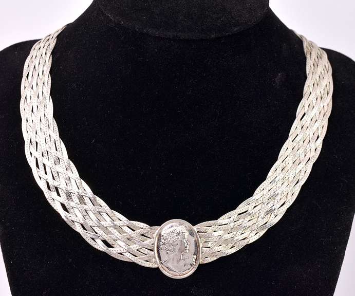 Braided Sterling Silver Necklace
