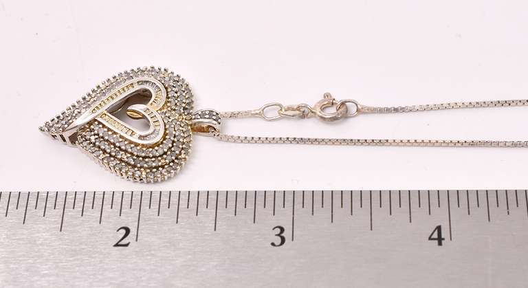 Sterling Necklace With Heart-shaped Pendant