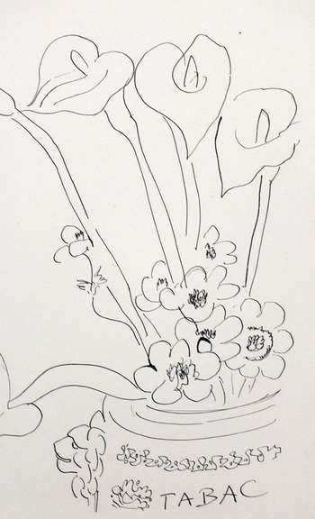 Rare H. Matisse original offset lithograph, 1943
