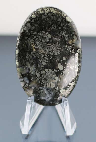 Stunning 63.60ct Nipomo Agate with Marcasite cabochon