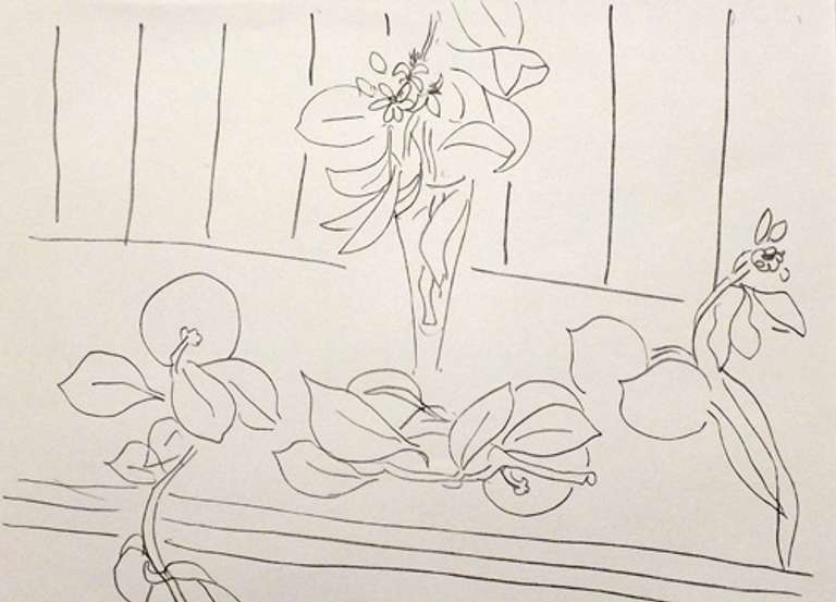 Rare H. Matisse original offset lithograph, 1943