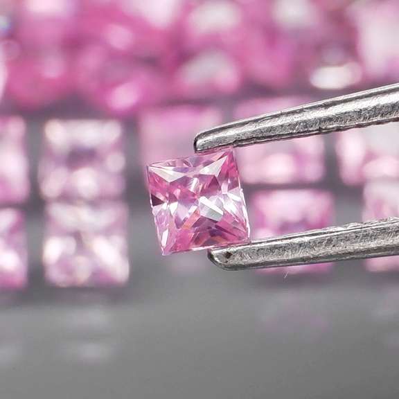 Rare heated only 2.72ct pink Sapphire set