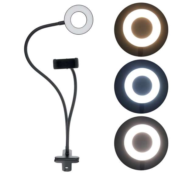Clip LED Ring Light for Selfie Live Broadcast