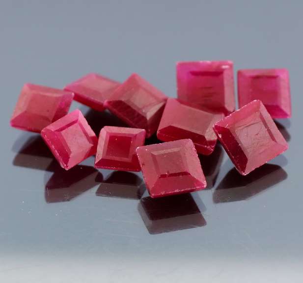Lovely 37.93ct pinkish red Ruby set