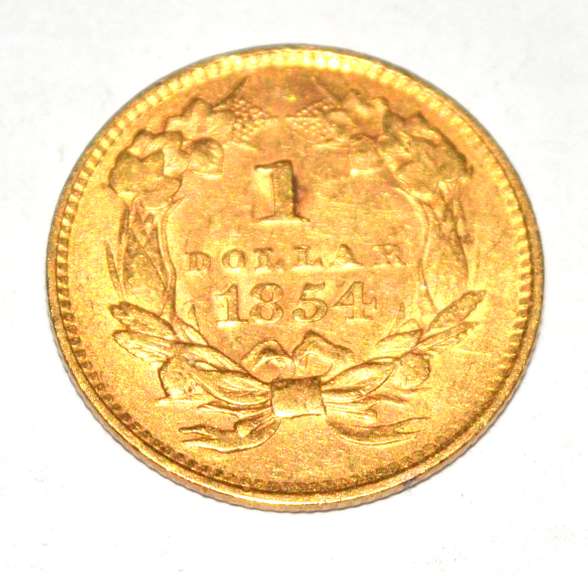 1854 Type 2 Princess US $1 Gold Coin