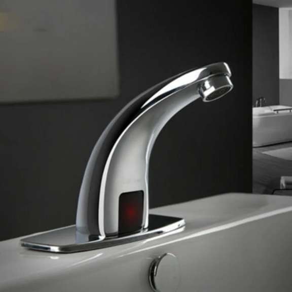 Bathroom Sink Mixers Sensor Tap Chrome Brass Automatic