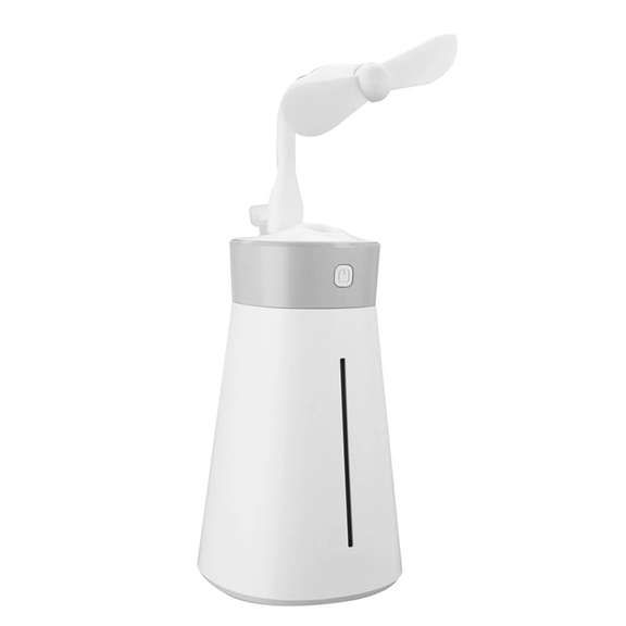 380ml 12H Air Humidifier Diffuser with Fan Lamp
