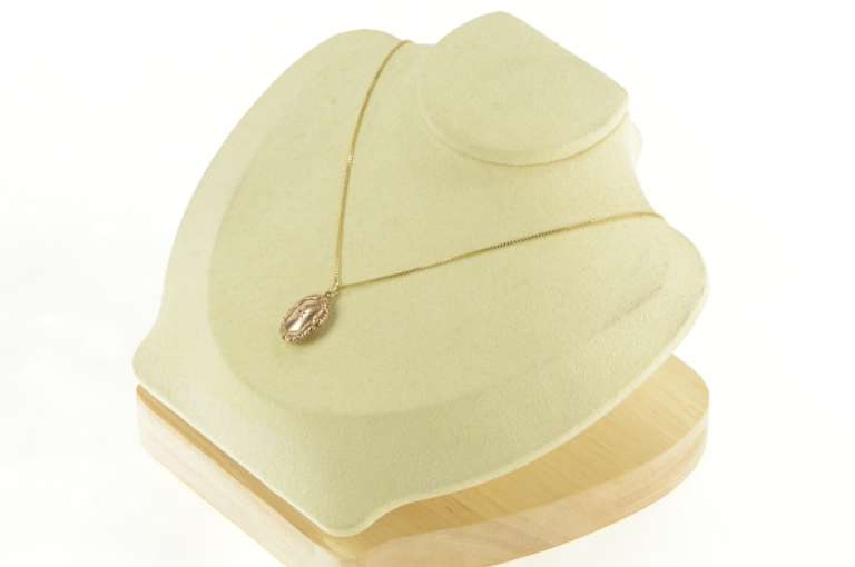 14K Yellow Gold Victorian Domed Scroll Work Vintage Charm/Pendant