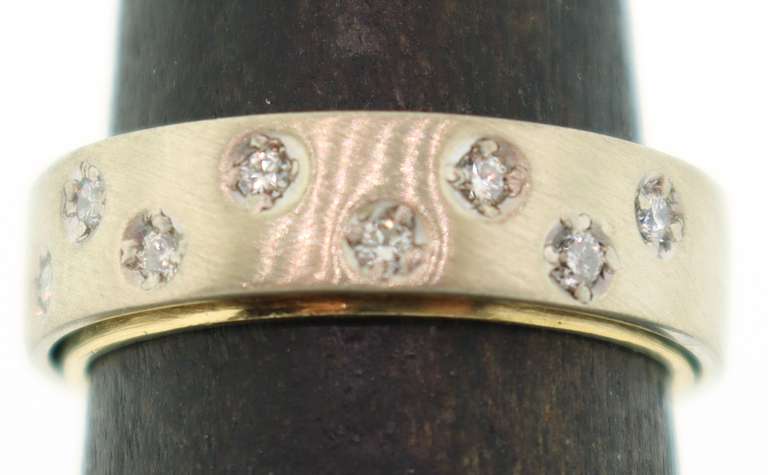 Diamond Band in 18KT White Gold