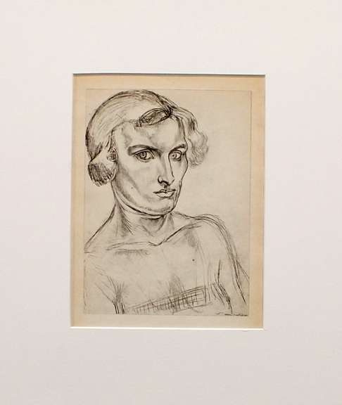 Rare H. Matisse original offset lithograph, 1920