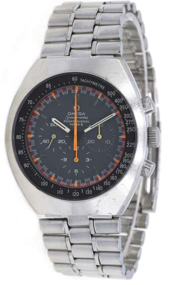 Omega Speedmaster Mark II, 42mm, Orange Hand Automatic, Stainless Steel