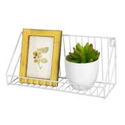 Nordic Minimalist Wrought Iron Grid Wall Shelf Storage