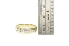 14K Yellow Gold 0.50 Ctw Classic Diamond Men's Wedding Band Ring