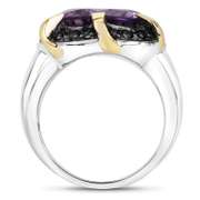 Natural Large  14 Kt Gold Plated7.25 Ct Amethyst Ring
