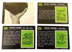 4 Topps 1969 Football Cards