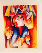 Alexandra Nechita, Very collectable hand signed lithograph