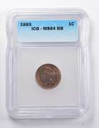 MS64 RB 1883 Indian Head Cent ICG