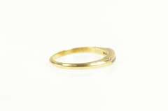 14K Yellow Gold Classic Diamond Vintage Wedding Band Ring