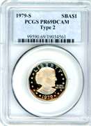 1979-S Proof Type 2 Susan B. Anthony Dollar in PCGS PR69RD DCAM