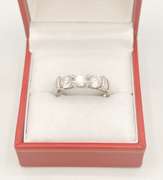 Beautiful White Sapphire 2-Piece Wedding Set- Ring and Band! 5.5+ CTW