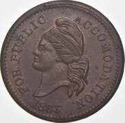 1863 US Copper Civil War Token
