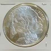 1 oz. .999 Silver round - Buff/Indian Unc