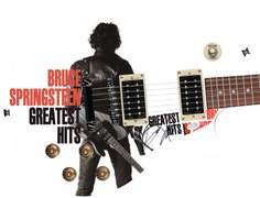 Bruce Springsteen Signed Greatest Hits Cd LP Custom Photo Graphics Guitar ACOA