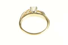 14K Yellow Gold 0.56 Ctw Diamond Round Classic Engagement Ring