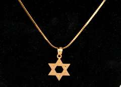 Amazing Star of David Pendant Necklace in 14K Yellow Gold
