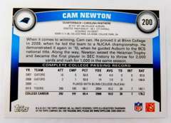Cam Newton 2011 Topps Rookie Football Card