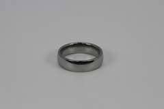 7mm Mirror Finish Tungsten Carbide Wedding Band Size 13