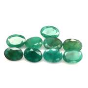 Heavy 6.69ct 9 piece Zambian Emerald set