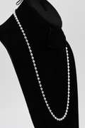 Sterling Silver Italian Ball Bead Chain 5mm 925 Italy New Dog Tag Necklace 28"