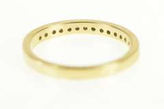 14K Yellow Gold Classic Diamond Vintage Wedding Band Ring